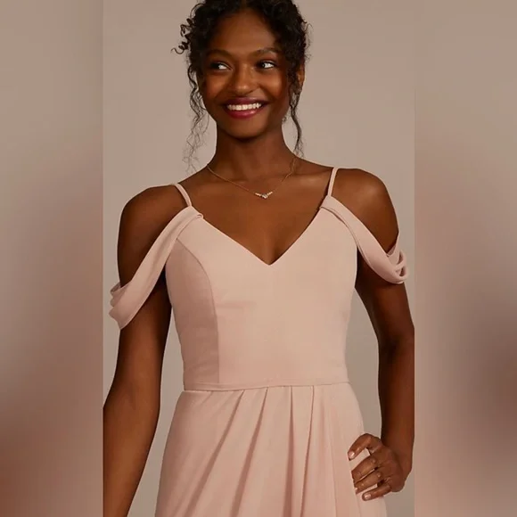 dusty rose plus size bridesmaid dress Plus Size Deep V Neck Ruffles Sleeves A Line Wholesale Bridesmaid Dresses
